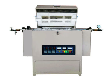 Multi Zone Lab Tube Furnace 1200 ℃ / 1400 ℃ / 1600 ℃ With Three Way Flange