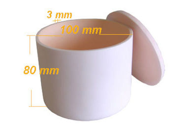 99.6 % Al2O3 Alumina Ceramic Crucible , Lvory High Purity Alumina Crucibles