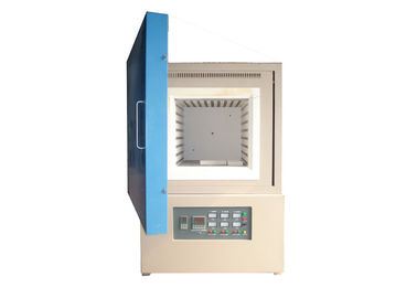 PID Auto Control Industrial Muffle Furnace 1200 C 50 Segments Ceramic Fiber Chamber