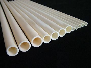 Chemical Resistance Alumina Ceramic Tube , 1600 ℃ High Temperature Ceramic Tube